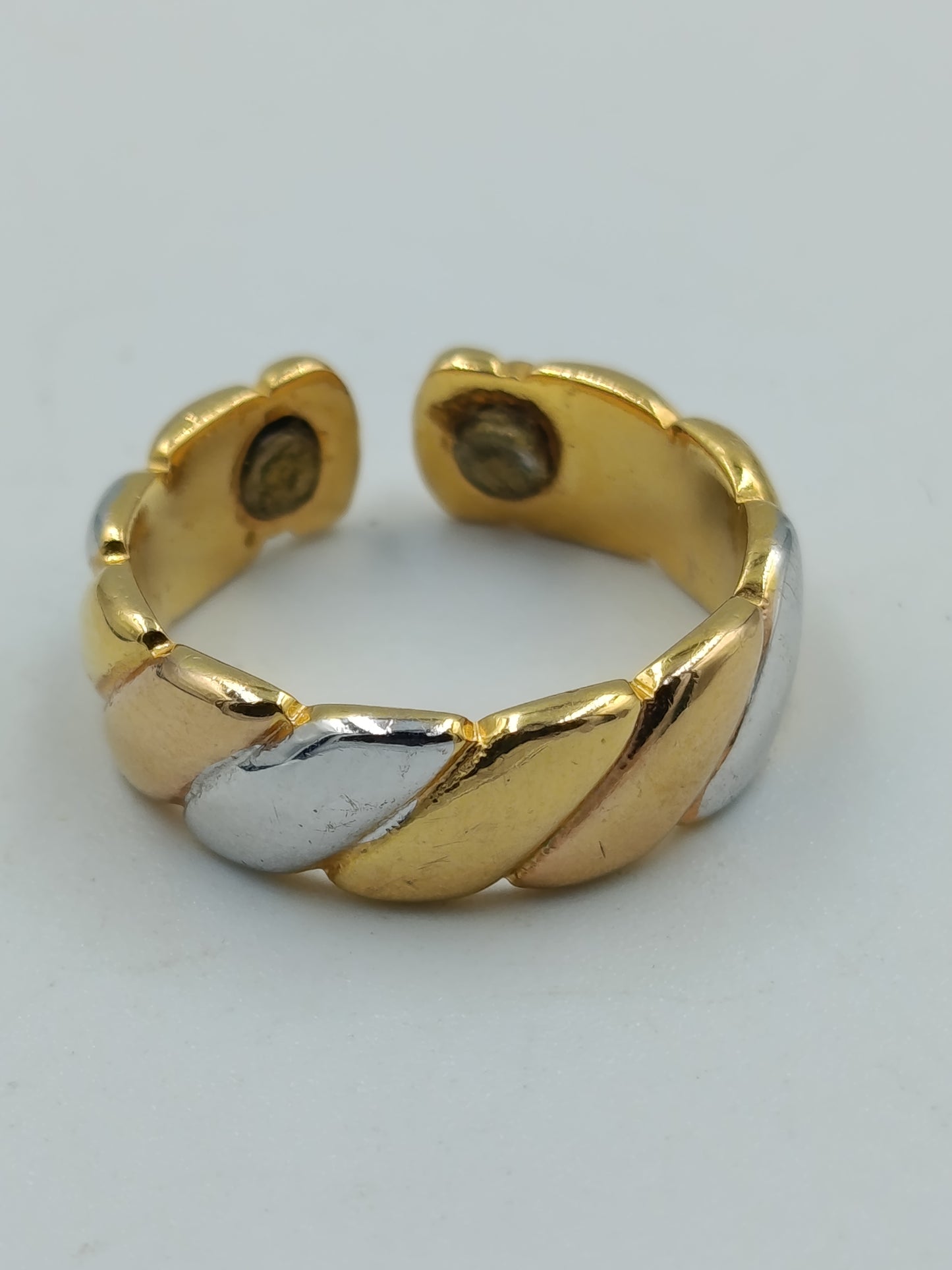 Bicolor-Ring verstellbar, Größe 54