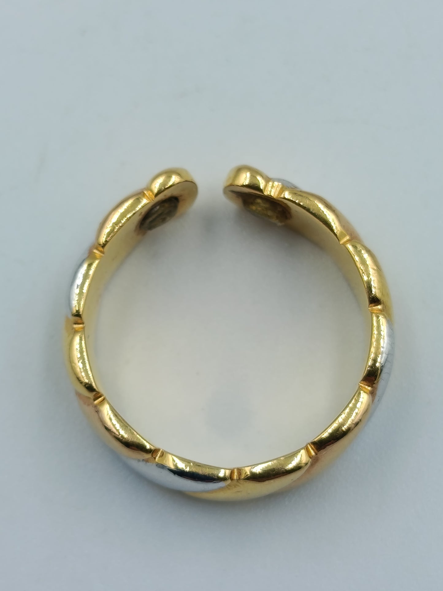 Bicolor-Ring verstellbar, Größe 54