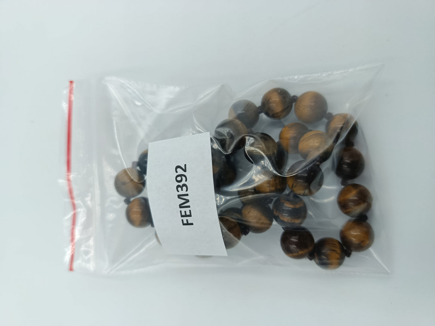 Halskette mit Tigerauge-Perlen und Magnetverschluss