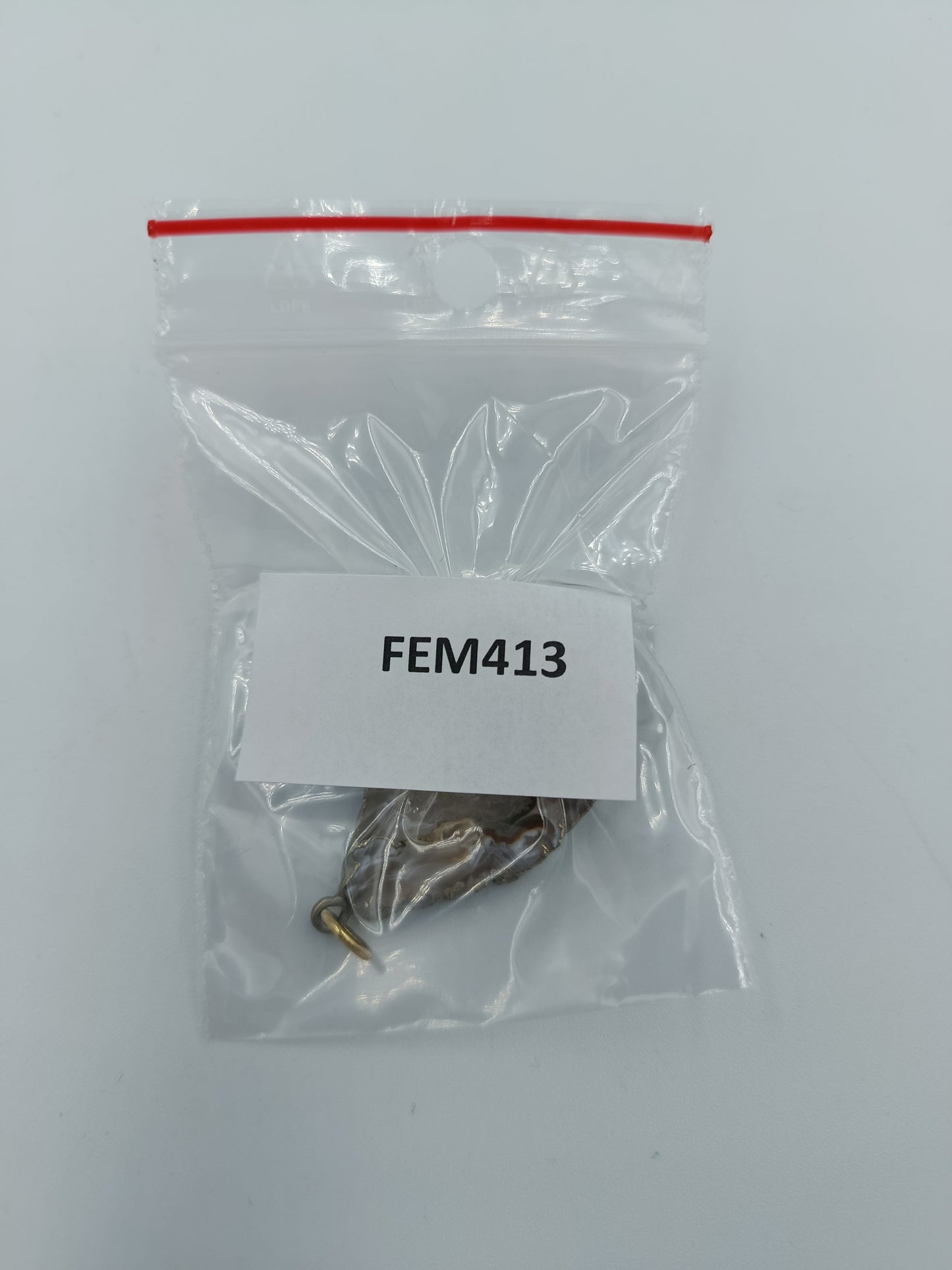 Natürlicher Achat-Anhänger mit Kristallstruktur