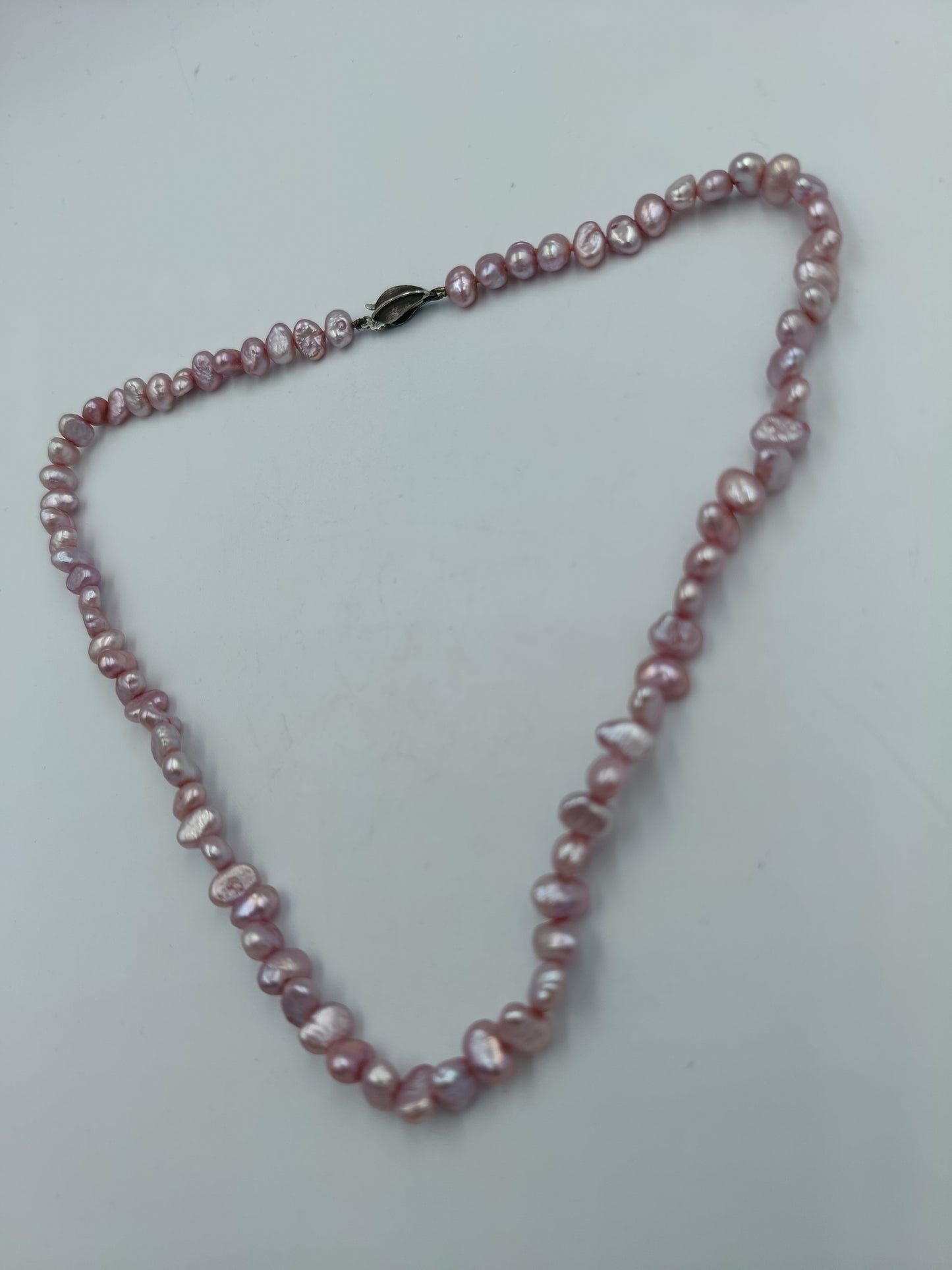 Halskette mit rosa Süßwasser-Zuchtperlen