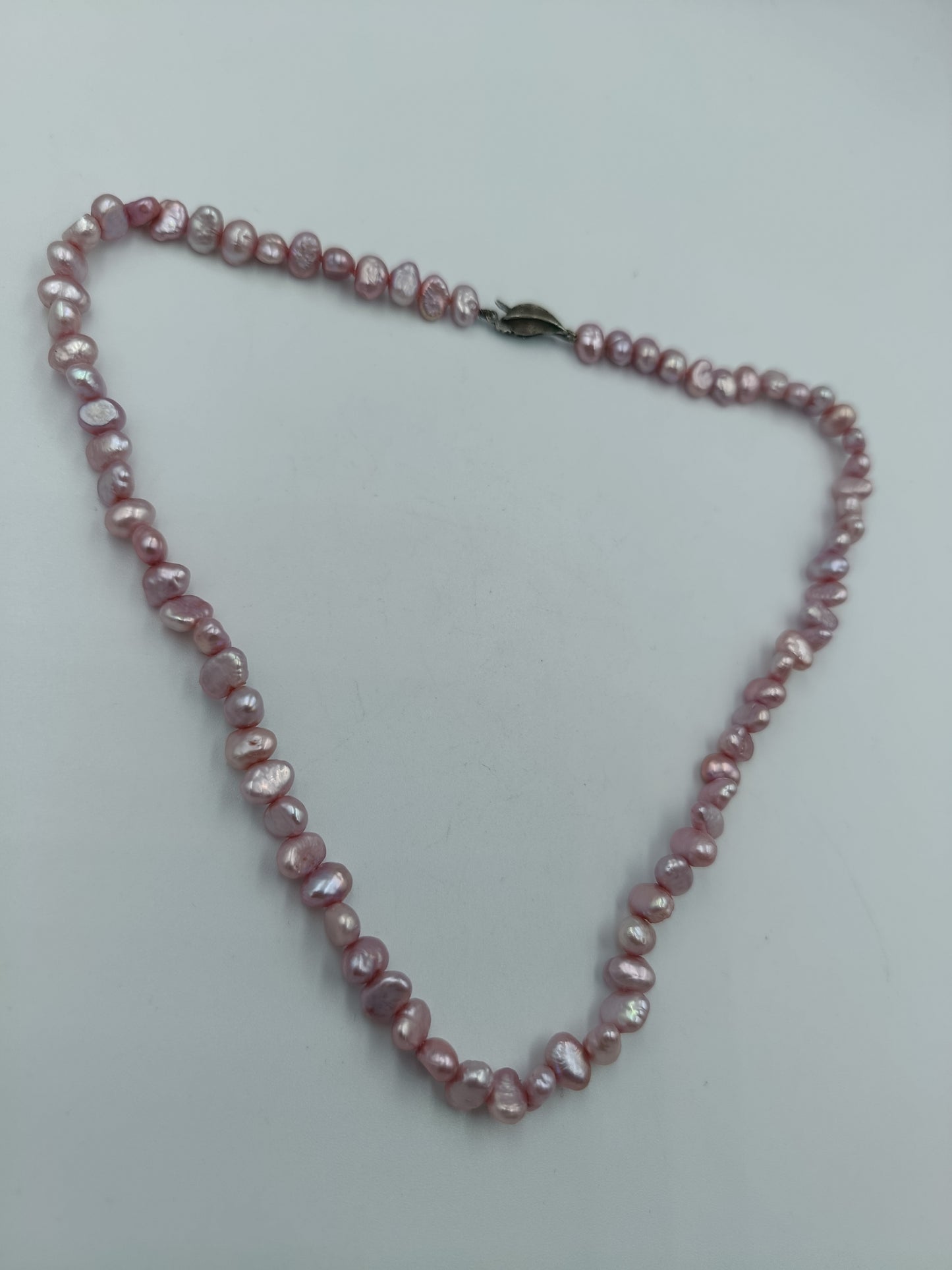 Halskette mit rosa Süßwasser-Zuchtperlen