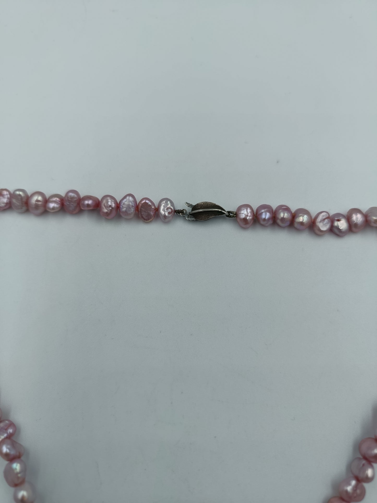 Halskette mit rosa Süßwasser-Zuchtperlen