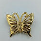 Goldfarbene Schmetterlings-Brosche
