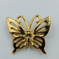 Goldfarbene Schmetterlings-Brosche
