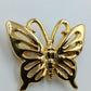 Goldfarbene Schmetterlings-Brosche