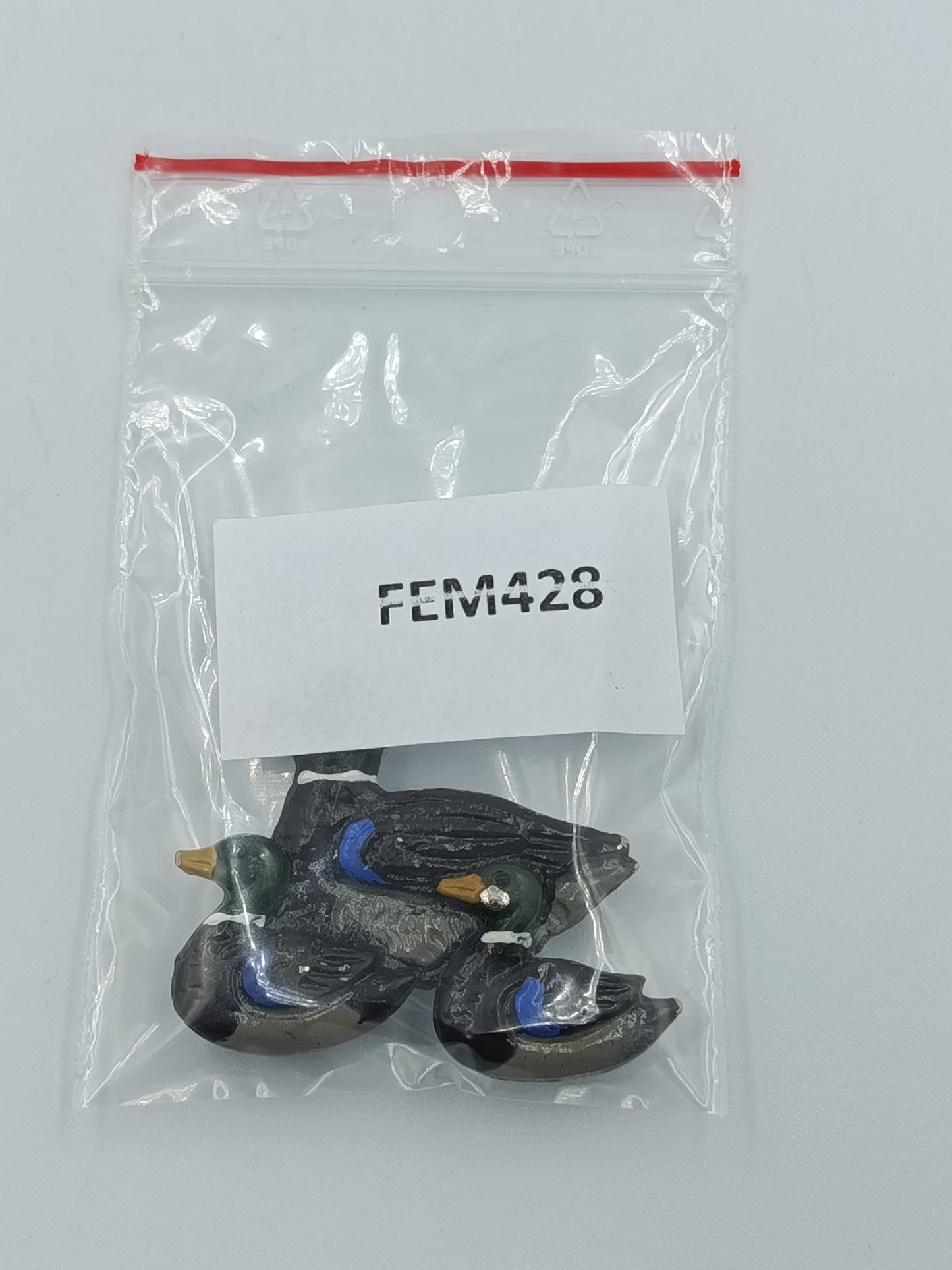 Brosche „Entenfamilie“ handbemalt