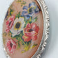 Vintage-Brosche „Blumenbouquet“ im Medaillonstil