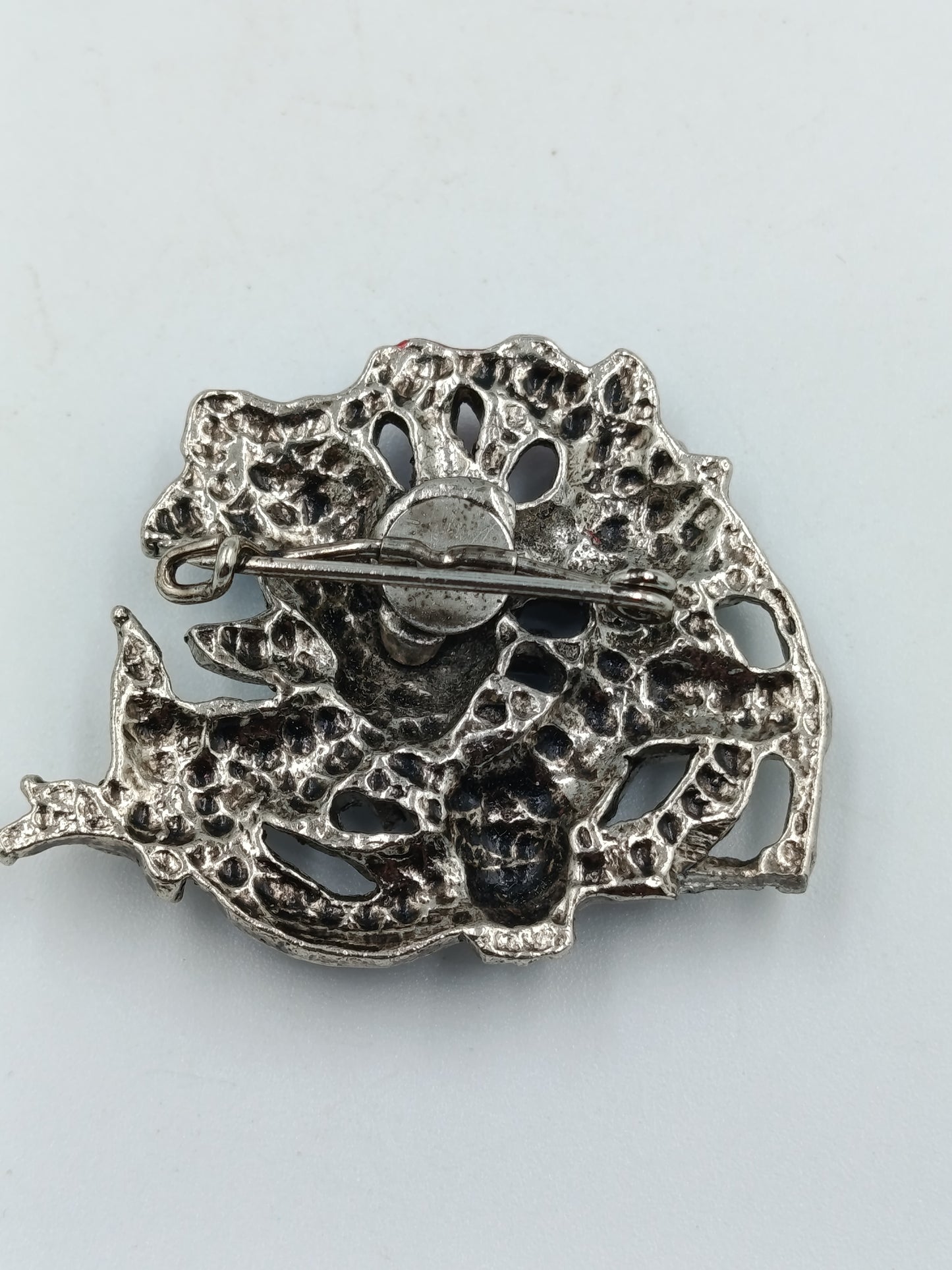 Trachtenbrosche mit Alpenblumen