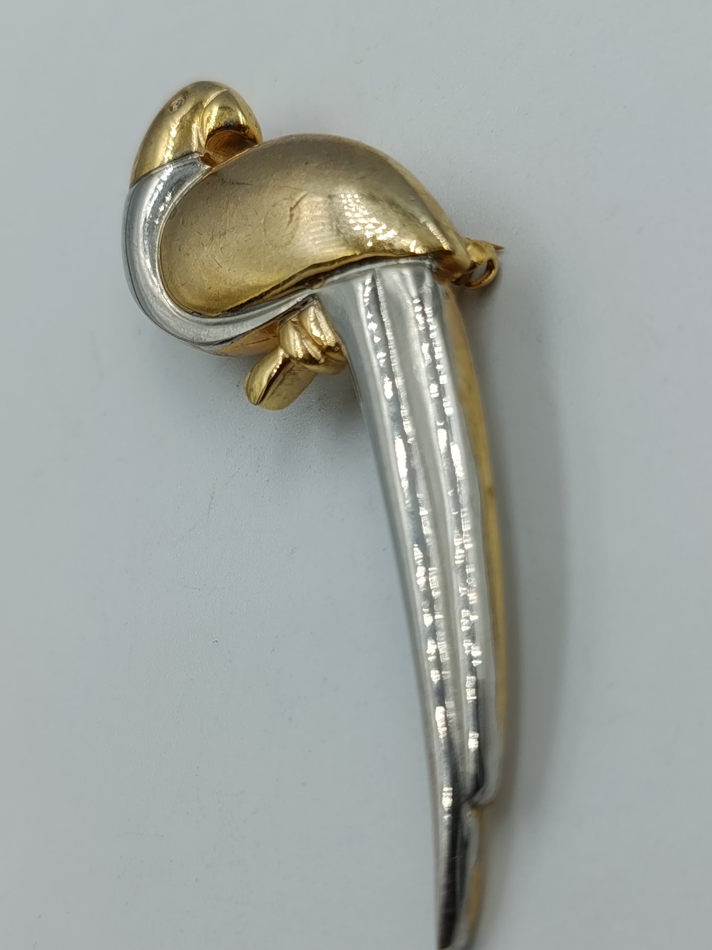 Vintage Papagei-Brosche