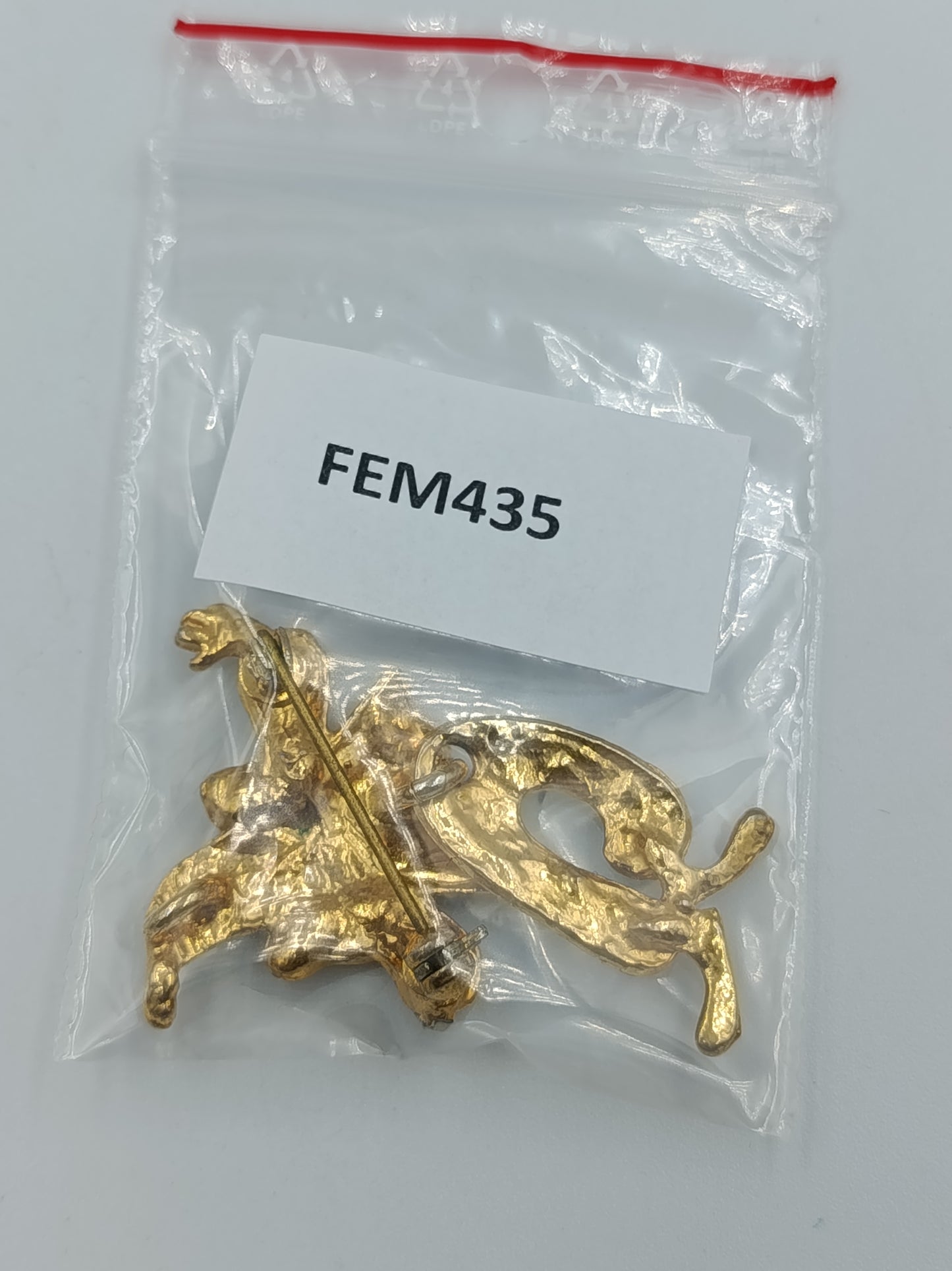 Vintage Clown-Brosche