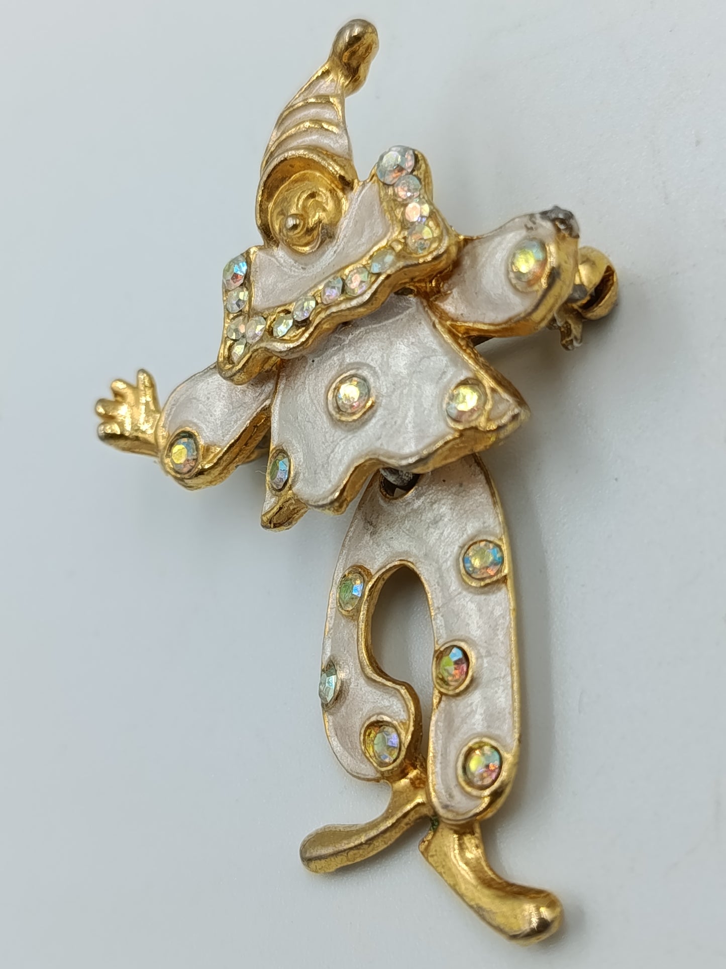 Vintage Clown-Brosche
