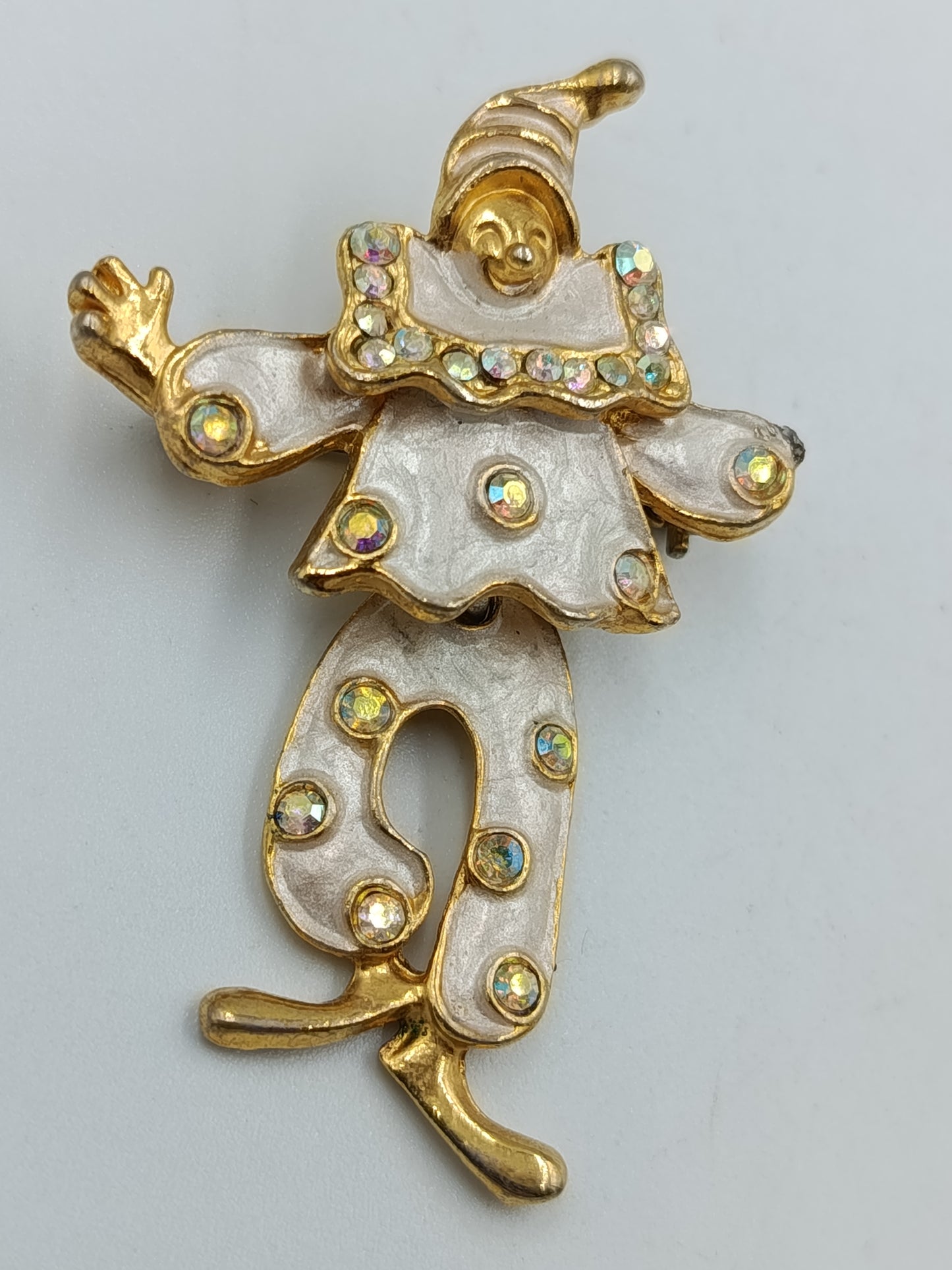 Vintage Clown-Brosche