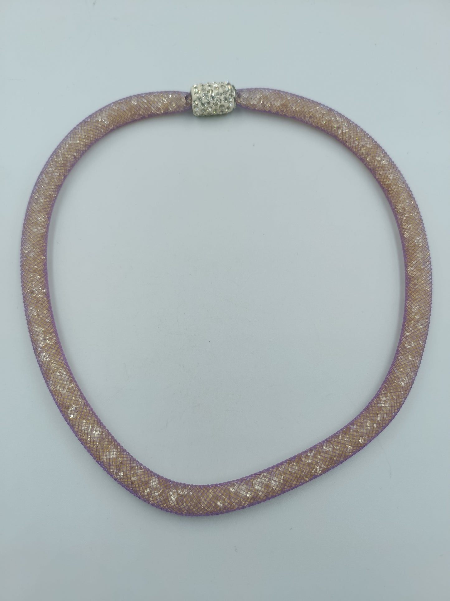 Modische Collier-Kette mit Strass-Magnetverschluss