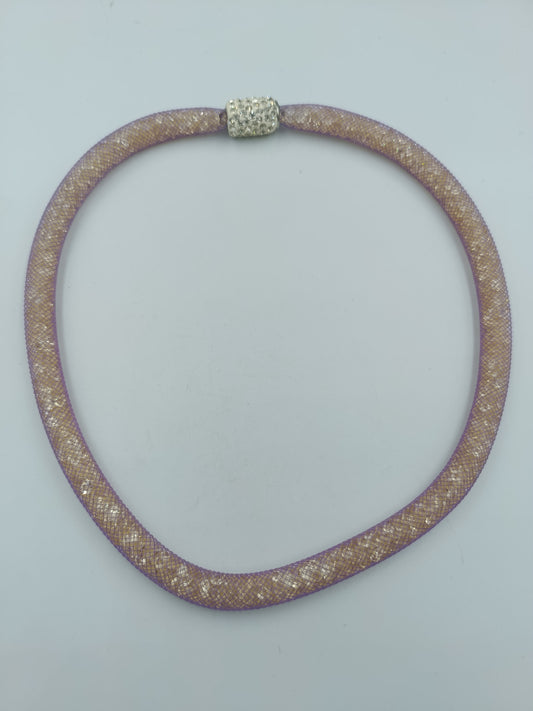 Modische Collier-Kette mit Strass-Magnetverschluss