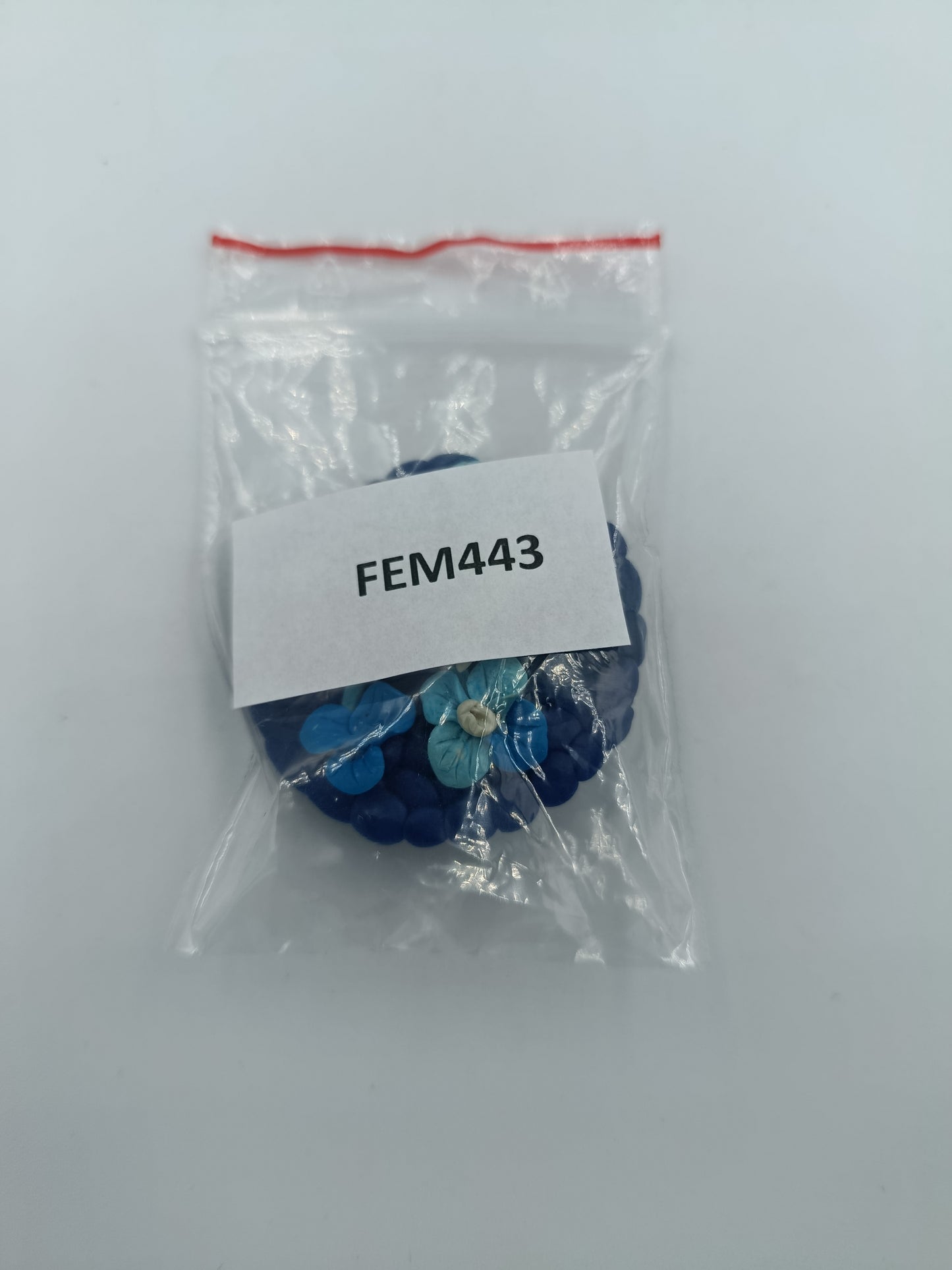 Handgefertigte Brosche mit Vogel- &amp; Blütendekor