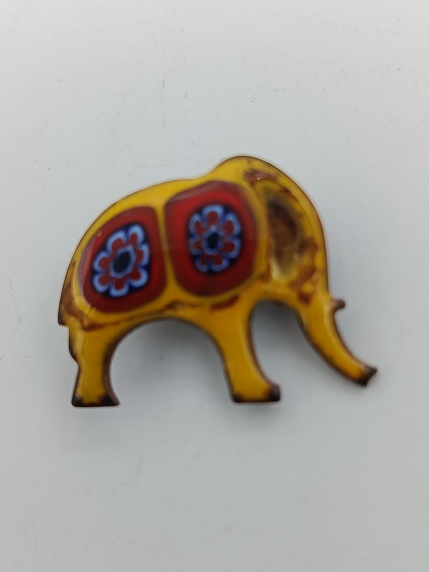 Emaille-Brosche "Elefant"