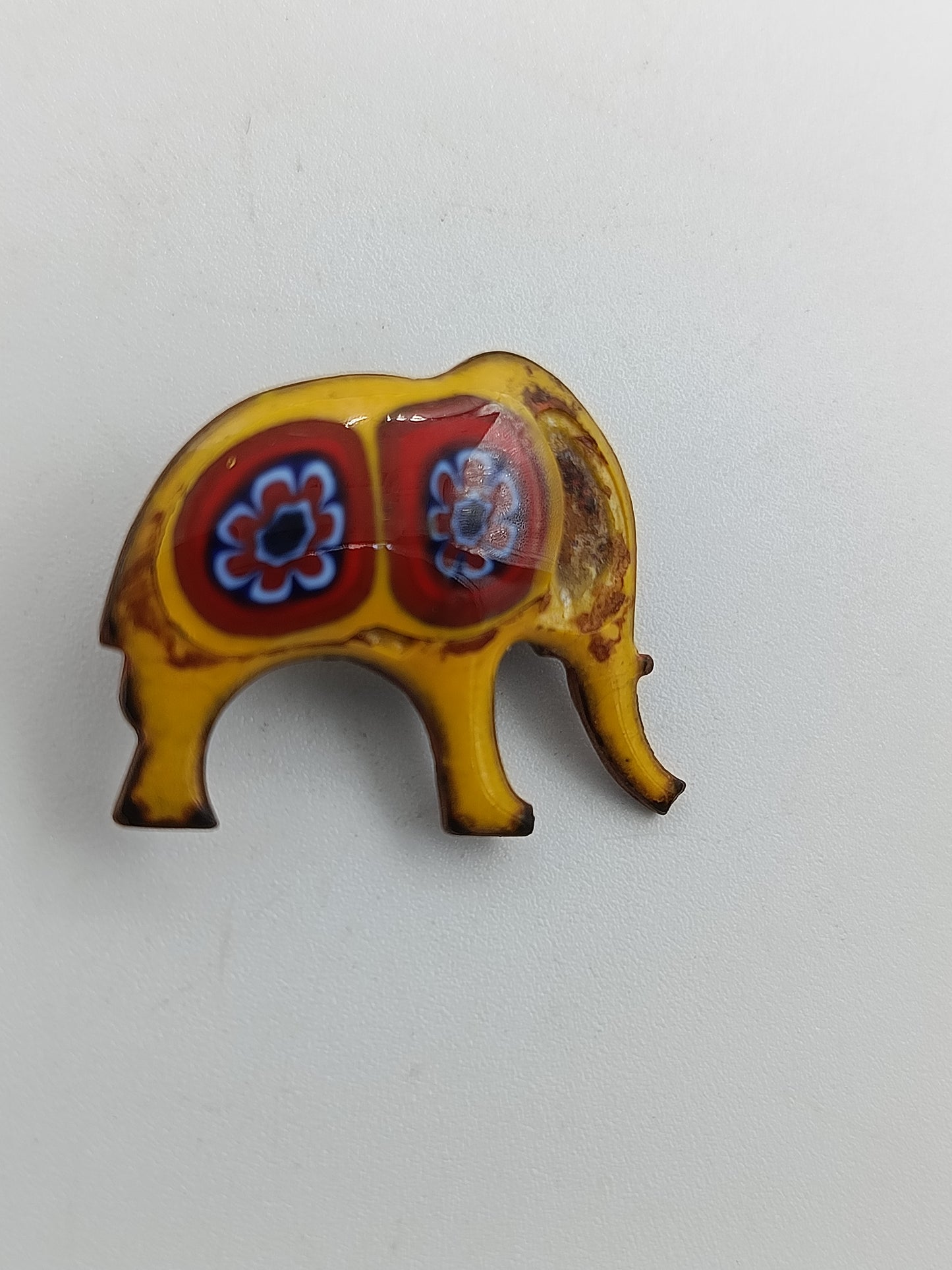 Emaille-Brosche "Elefant"