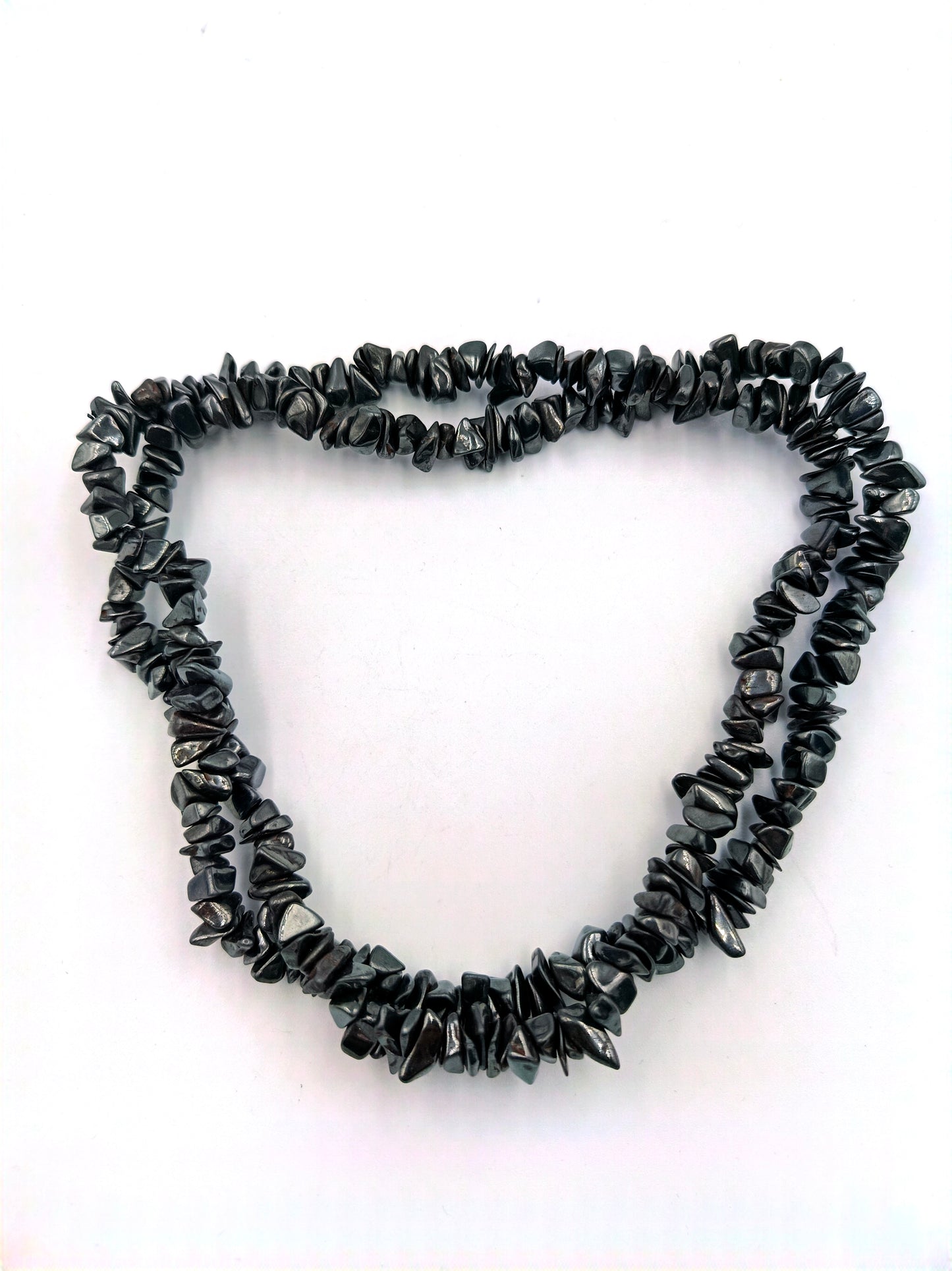 Doppelkette aus Hämatit-Splittern