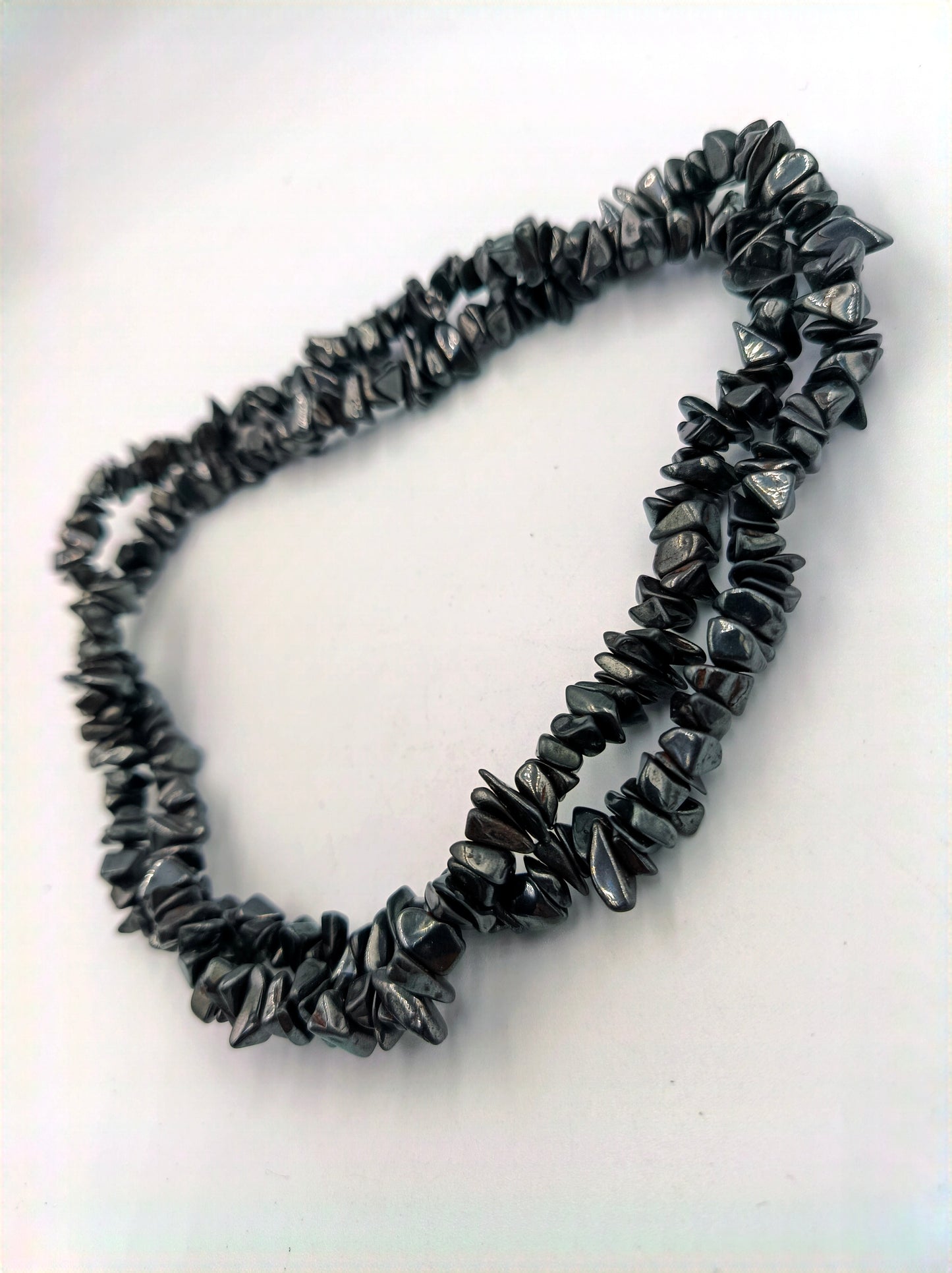 Doppelkette aus Hämatit-Splittern