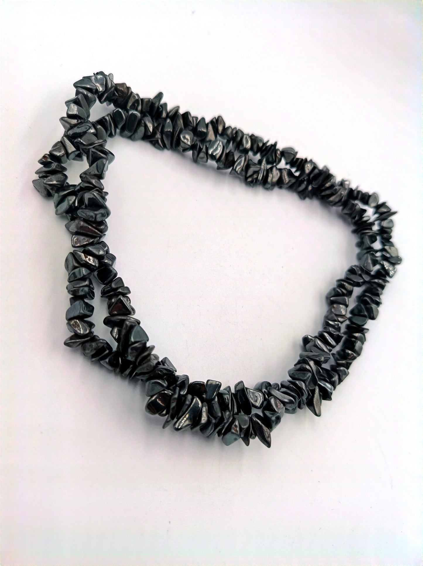 Doppelkette aus Hämatit-Splittern