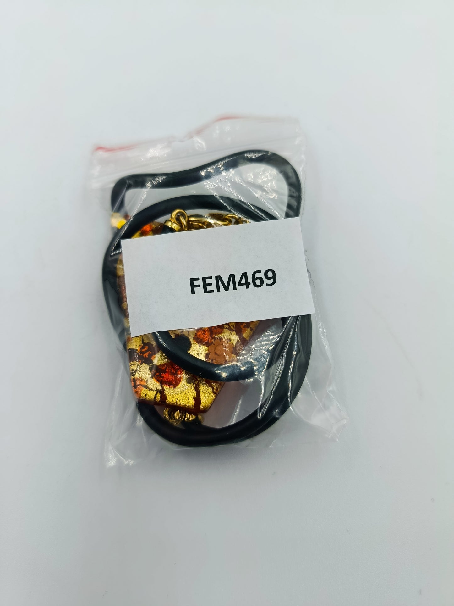 Moderne Designer-Kette mit Glaspendant