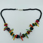 Bunte Halskette aus Holz