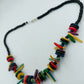 Bunte Halskette aus Holz