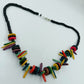 Bunte Halskette aus Holz