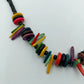 Bunte Halskette aus Holz