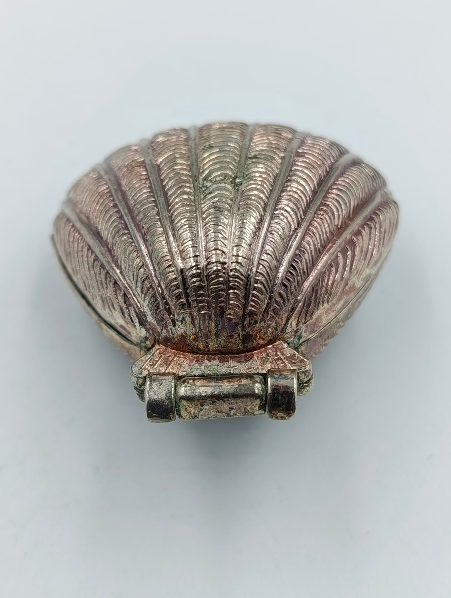 Vintage Muschel-Dose aus Metall