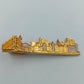 Vintage Krawattenklammer „Stadtansicht“ vergoldet