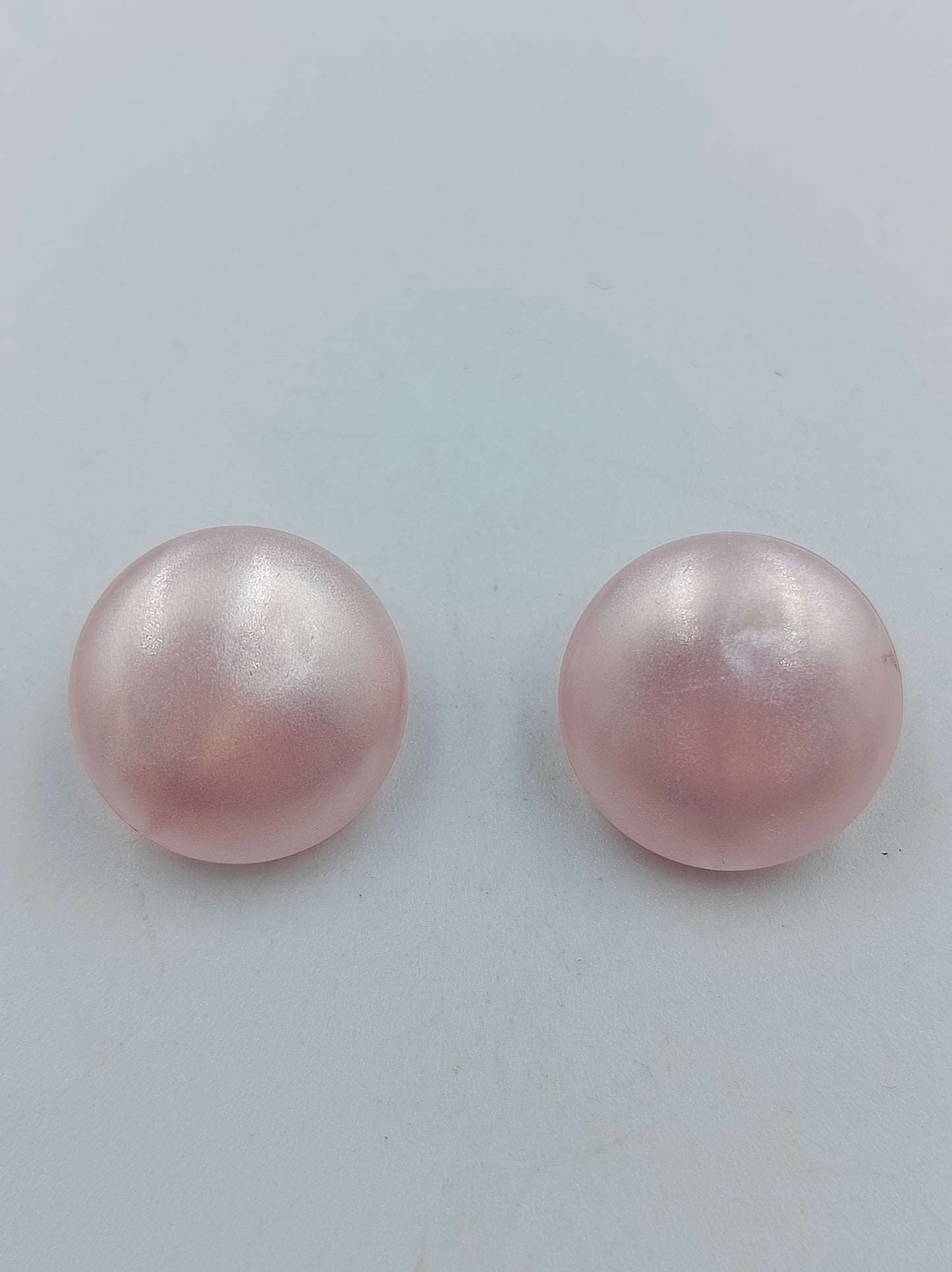 Vintage Ohrclips in zartem Rosa