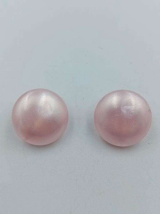 Vintage Ohrclips in zartem Rosa