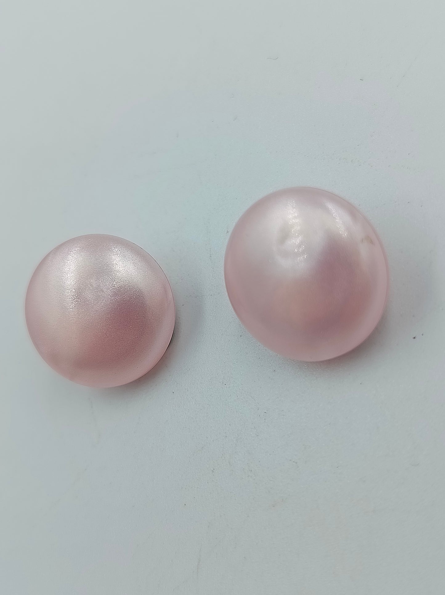 Vintage Ohrclips in zartem Rosa