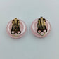 Vintage Ohrclips in zartem Rosa