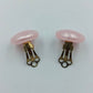 Vintage Ohrclips in zartem Rosa