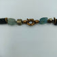 Edelstein-Collier mit Aquamarin, Turmalin &amp; Pyrit