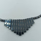 Hämatit Collier mit abgestuftem Mittelteil