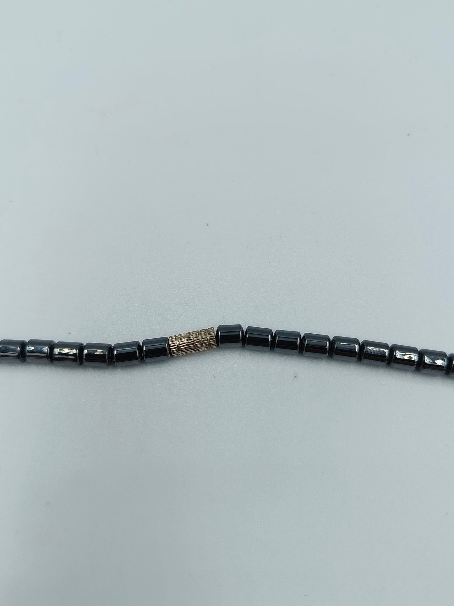 Hämatit Collier mit abgestuftem Mittelteil