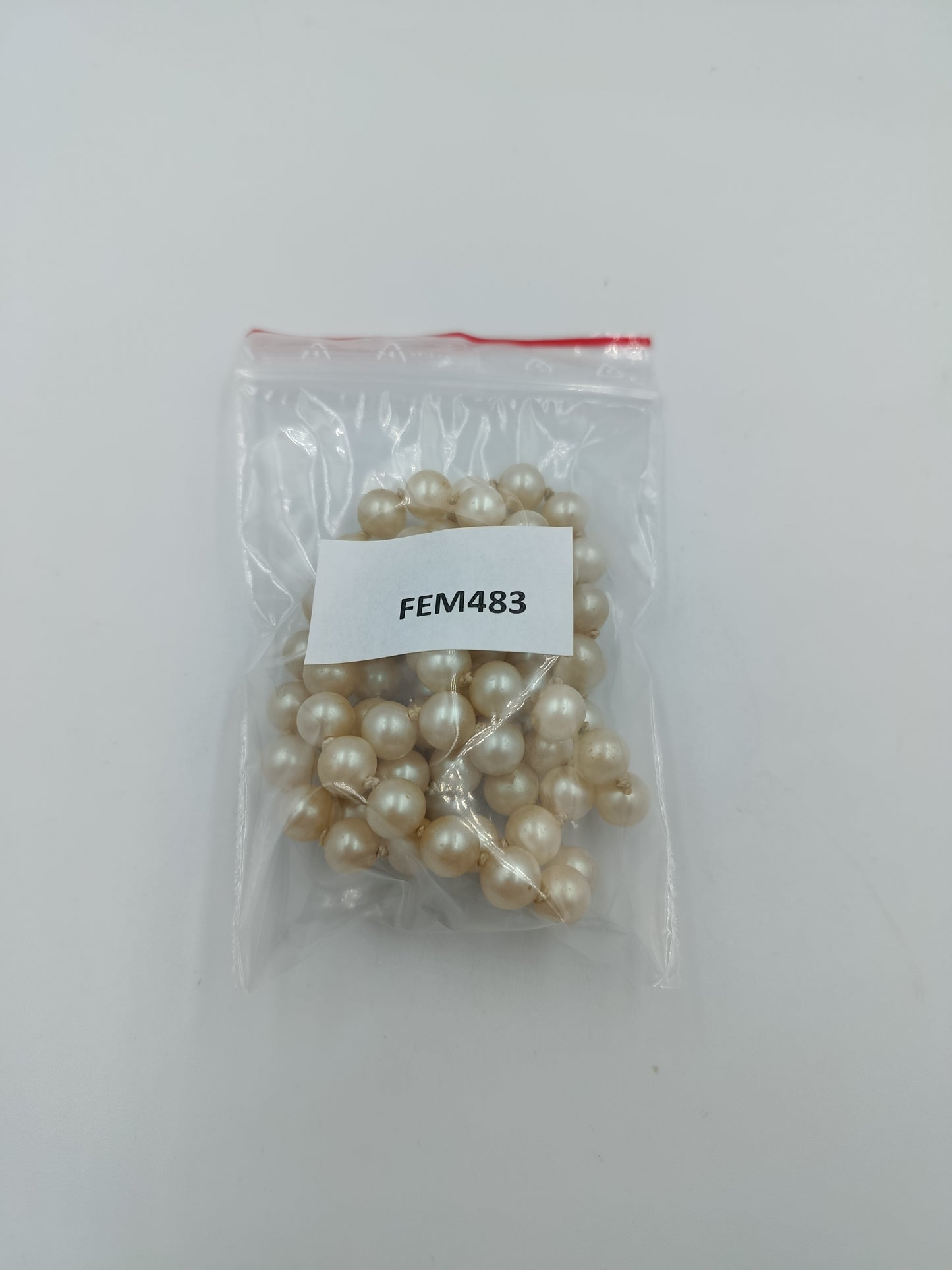 Zweireihige Perlenkette mit 835 Silberverschluss