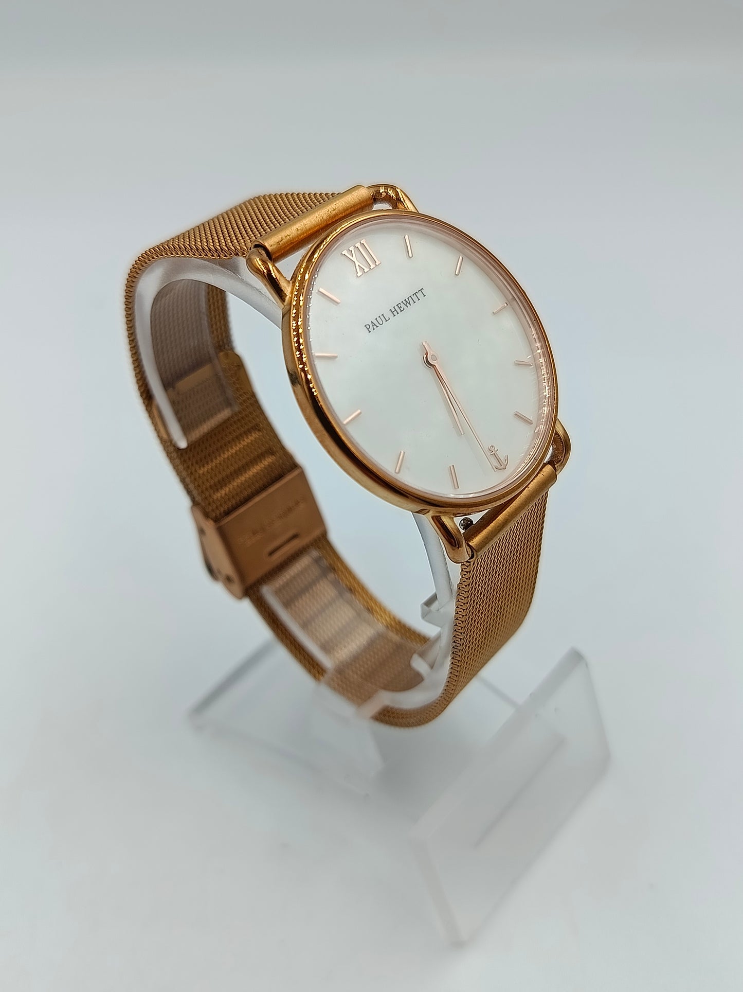 Paul Hewitt Armbanduhr mit Mesh-Armband in Roségold