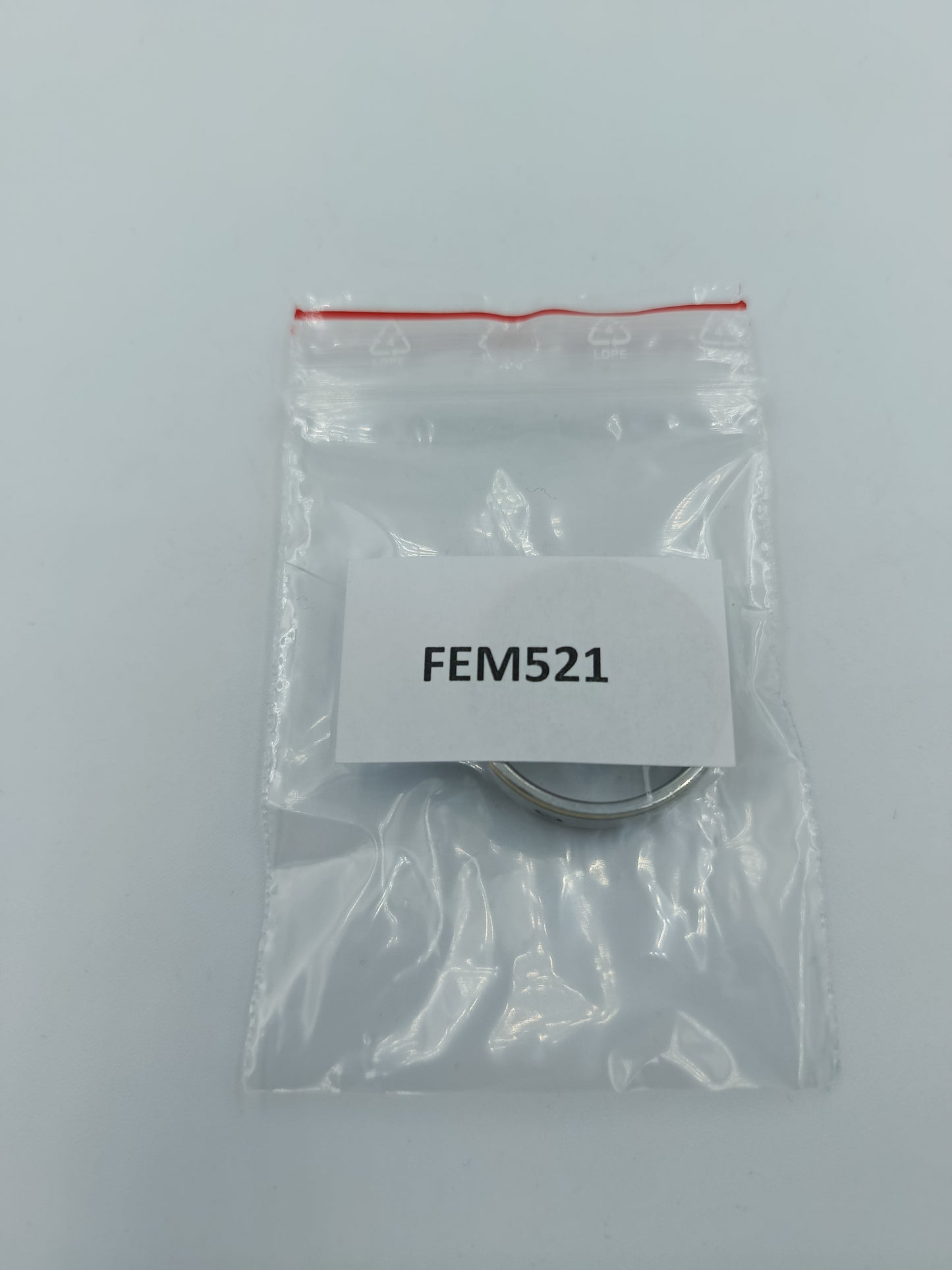 Edelstahlring mit goldener Kante und Steinbesatz