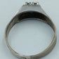 925 Silberring mit dunklen Steinen