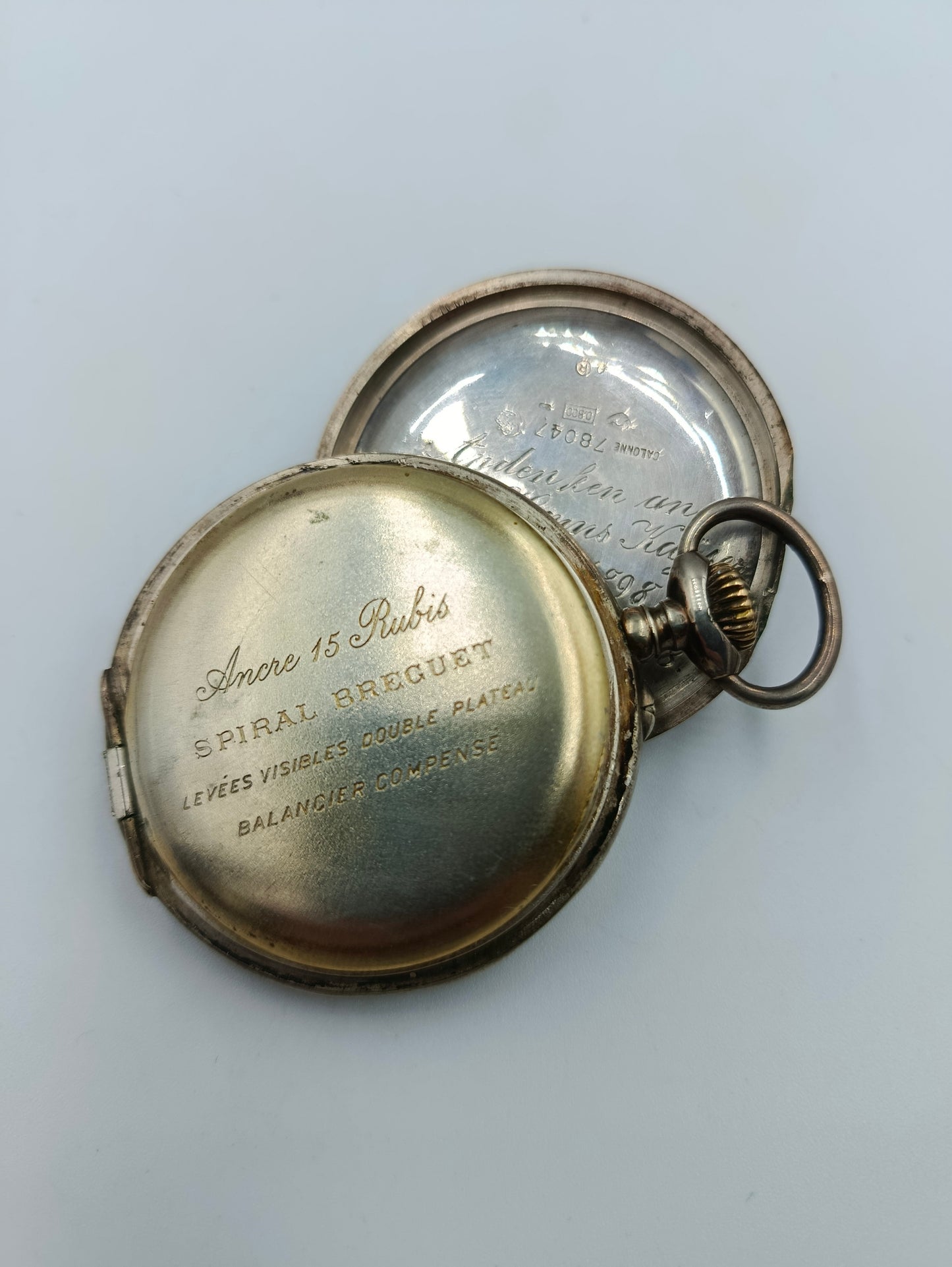 Ntike Taschenuhr „Ancre 15 Rubis / Spiral Breguet“ (defekt)