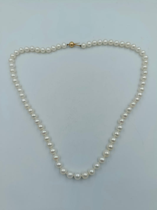 TCM Perlenkette mit 585 Goldverschluss (14 Karat)