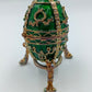 Edle grüne Fabergé-Stil Schatulle