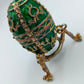 Edle grüne Fabergé-Stil Schatulle