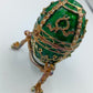 Edle grüne Fabergé-Stil Schatulle