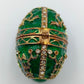 Edle grüne Fabergé-Stil Schatulle